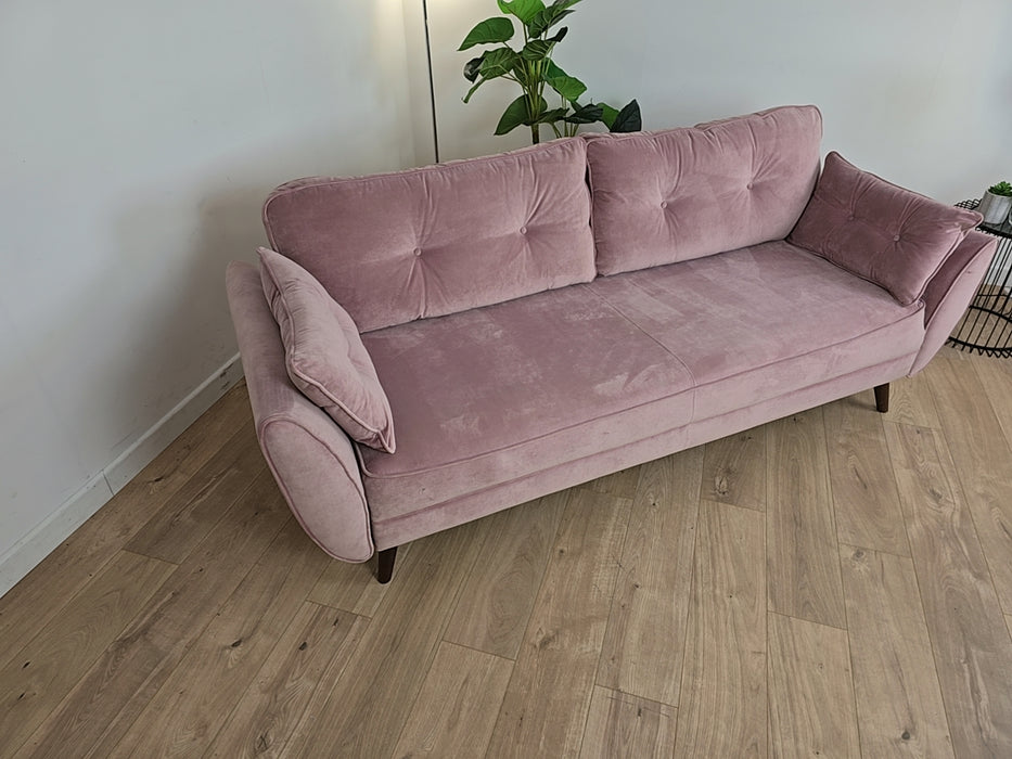 Zinc Sofa bed -  Fabric  - Plush Pink