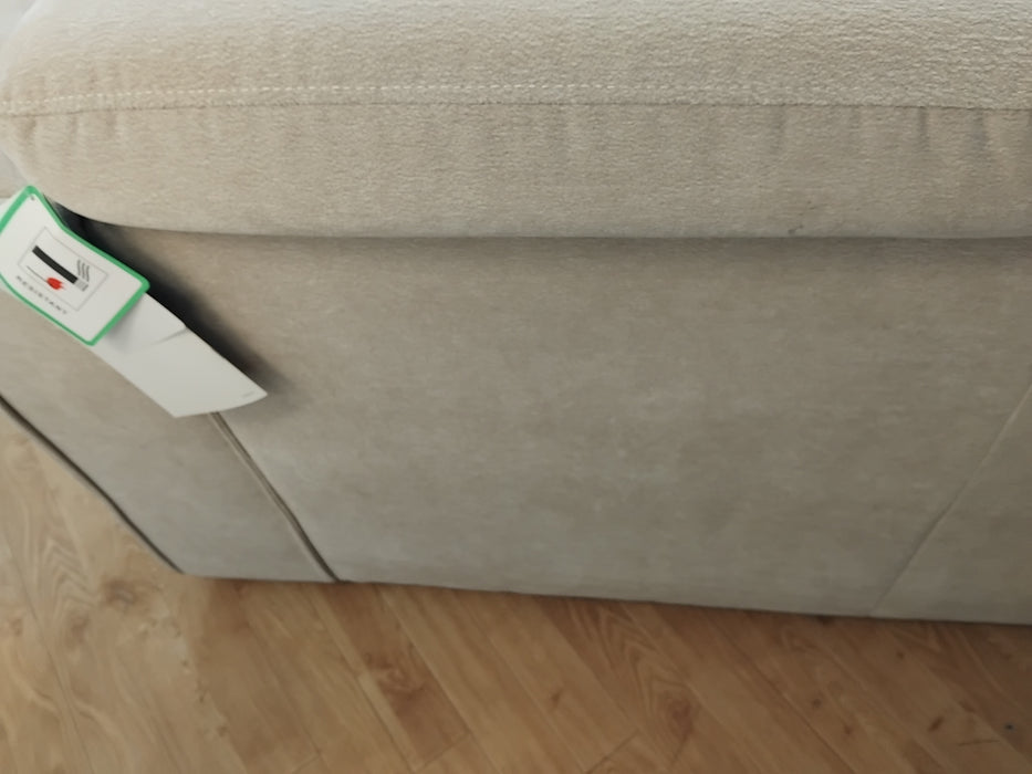 Sofology The Horizon Fabric 2 Seater in Textured Chenille Stone