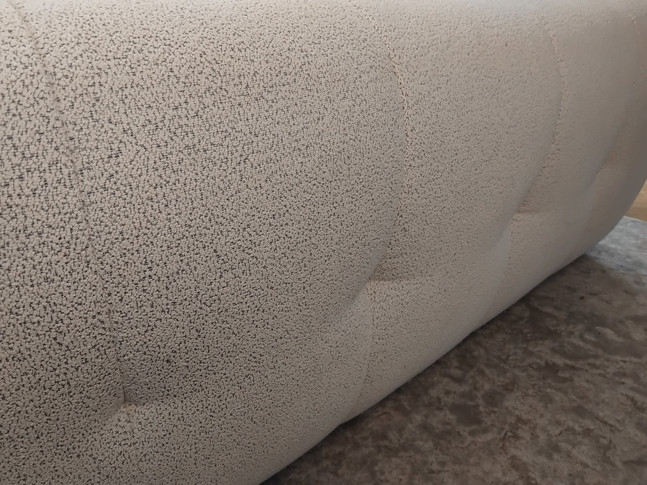 Sofology The Lunar Fabric 2 Seater in Woven Boucle Moonstone