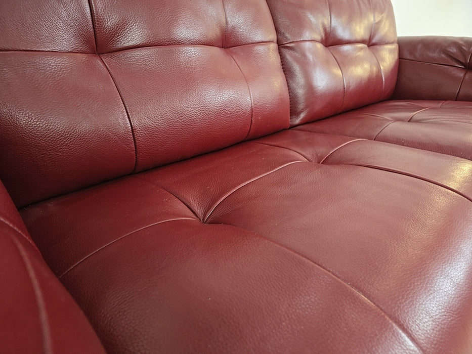 Europa 3 seat - Leather  - Cranberry