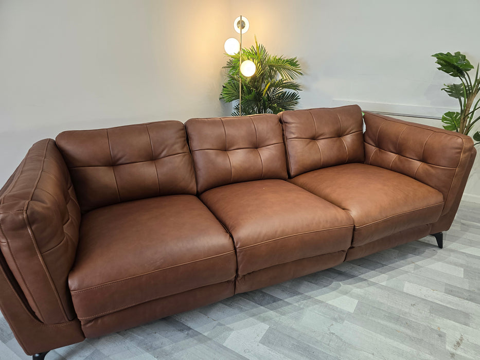 Muse 3 Seater - Leather Sofa - Espresso