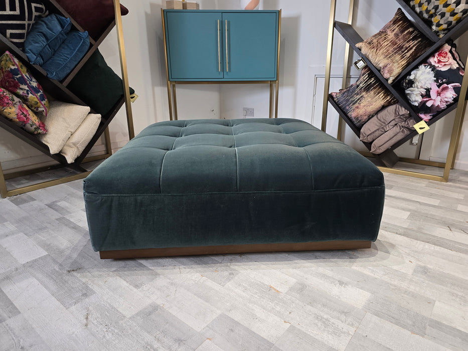 Weekend Large footstool - Biba Teal