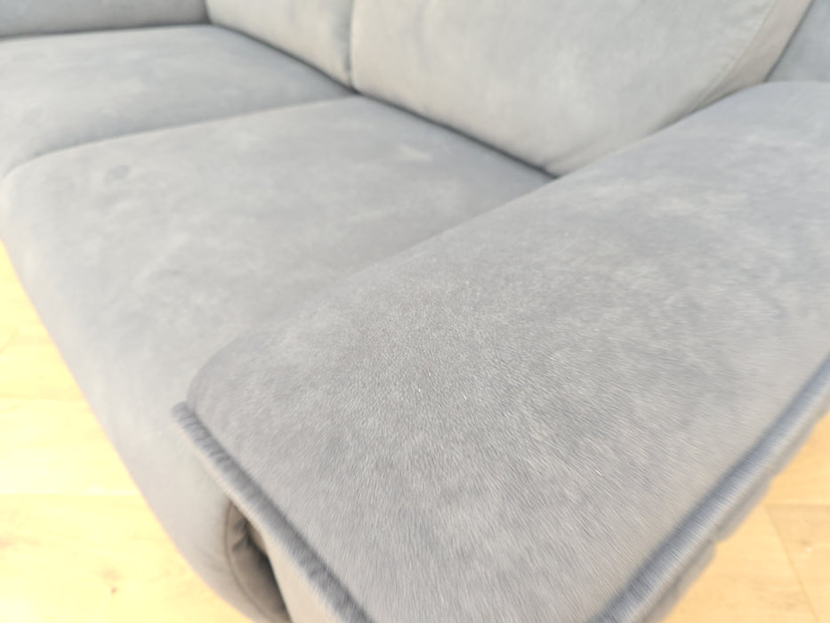 Benz 2 Seater Sofa - Fabric - Power Recliner, Power Hdrst - Lifestyle Flecked Fabric Charcoal