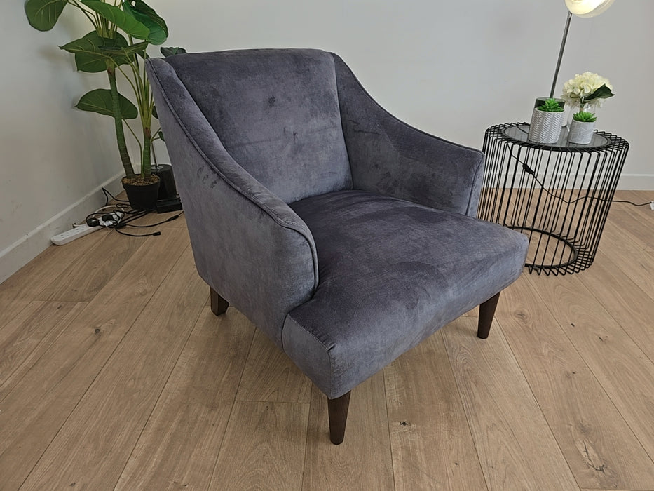 Conford - Fabric Accent Chair - Velvet Grey