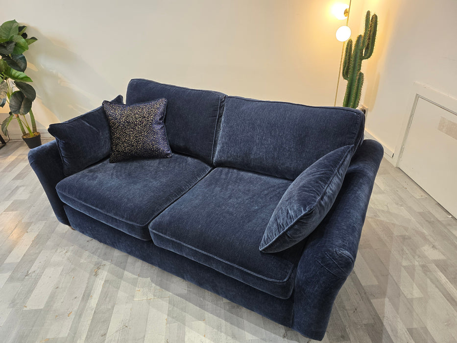 Notting Hill 3 seater - Fabric -  Ellie Navy/Bianca Navy Mix