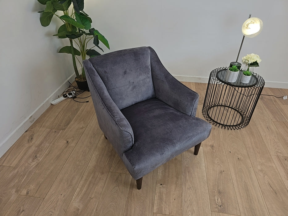 Conford - Fabric Accent Chair - Velvet Grey