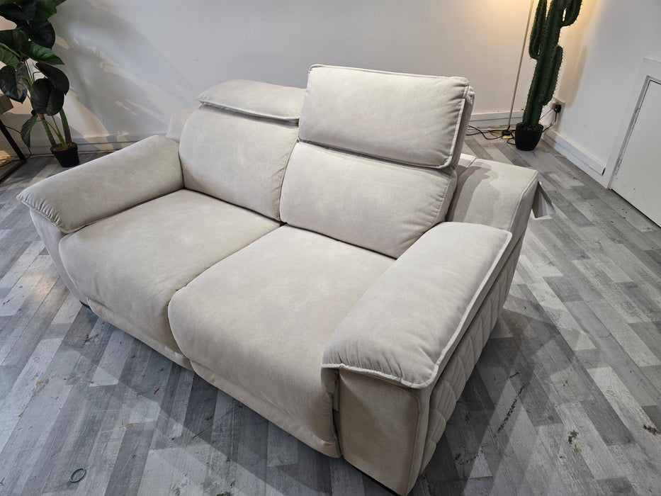 Benz 2 Seater - Lifestyle Flecked Fabric Ivory