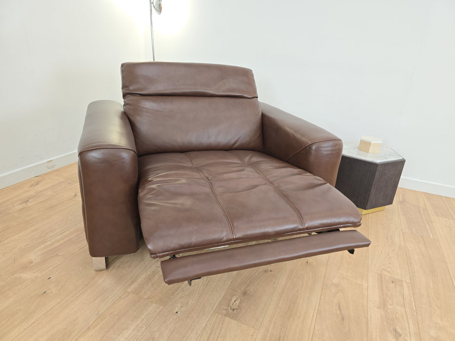 Marvella - Leather Chair - Chocolate