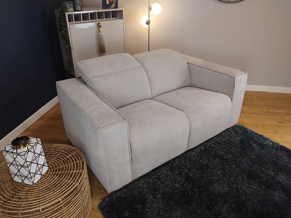 Sofology The Horizon Fabric 2 Seater in Textured Chenille Stone