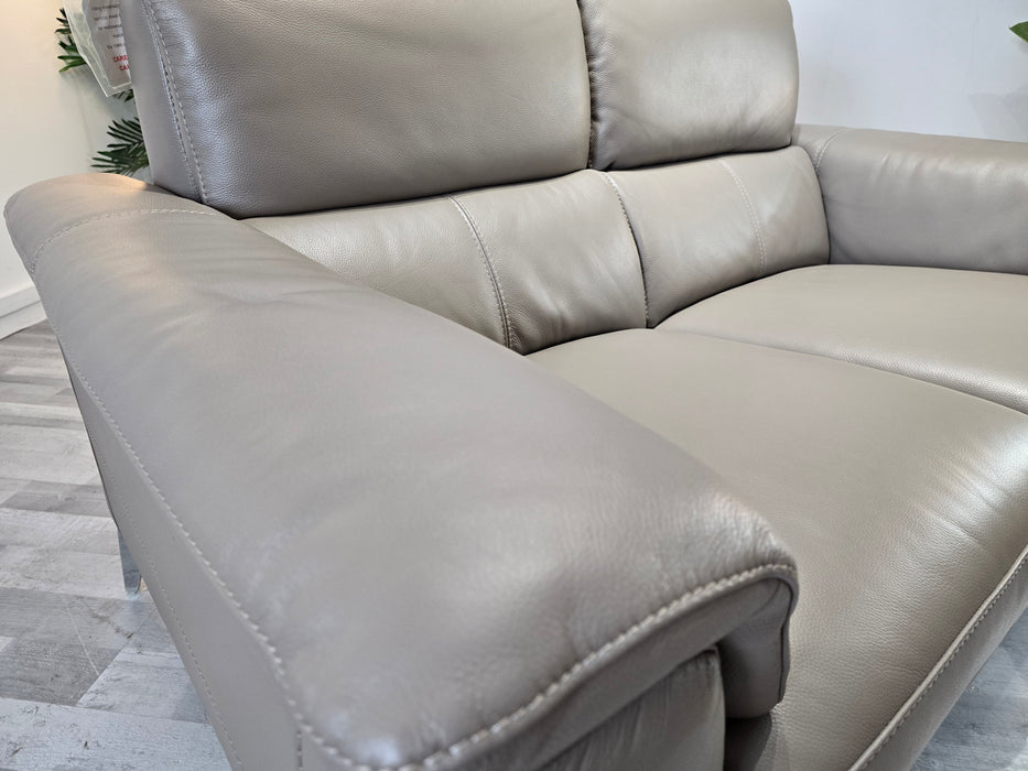 Illinois 2 Seater - Trusty Soft Sheen Leather Taupe