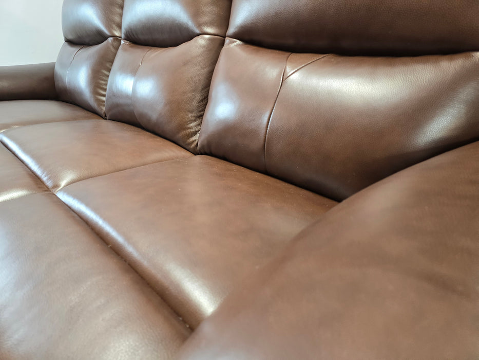 Albion 3 Seater - Trusty Sheen Leather Chocolate