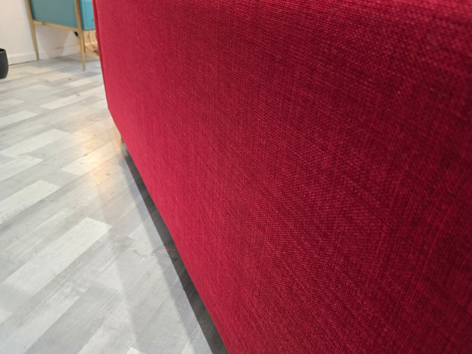 Hetty 2 Seater - Fabric Sofa - Linoso Red