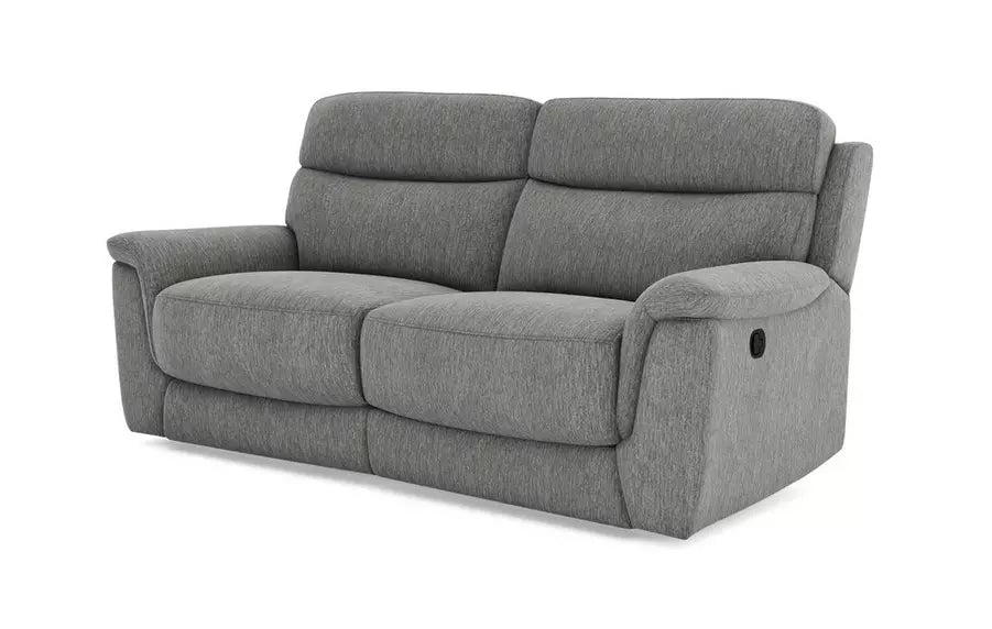 DFS Contigo Fabric 2 Seater Manual Recliner in Grey