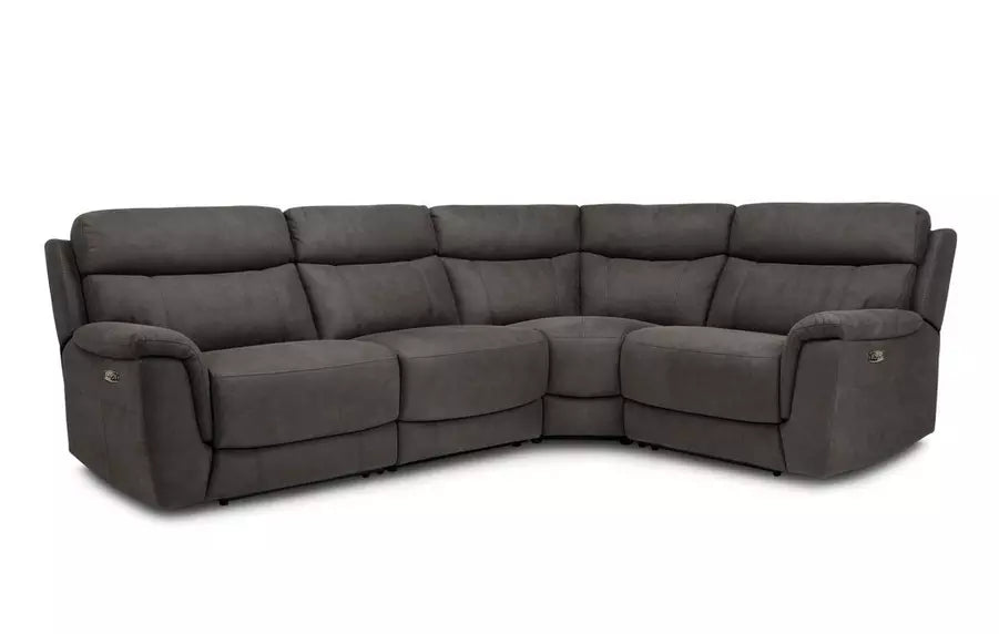 DFS Ronan Fabric Power Recliner in Pepper
