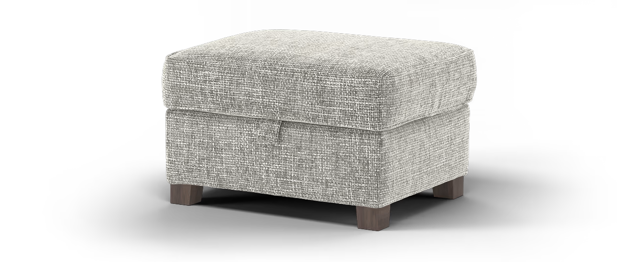 Sofology Canterbury Fabric Storage Footstool In Dove All Over
