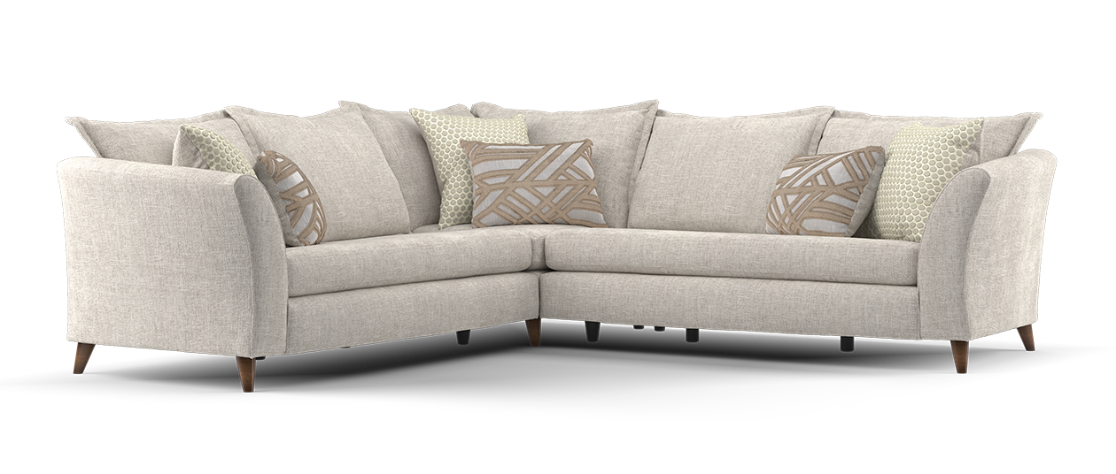 Sofology Scintillate Fabric 3 Corner 3 in  Cream/Natural Mix