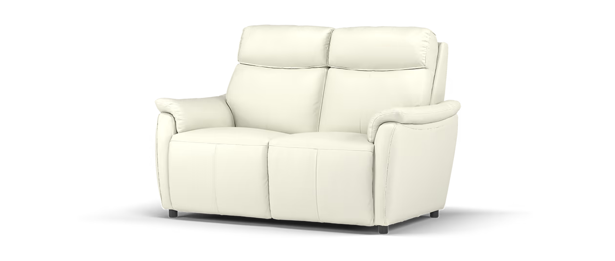 Sofology Parker 2 Seater in Trusty Sheen Leather White