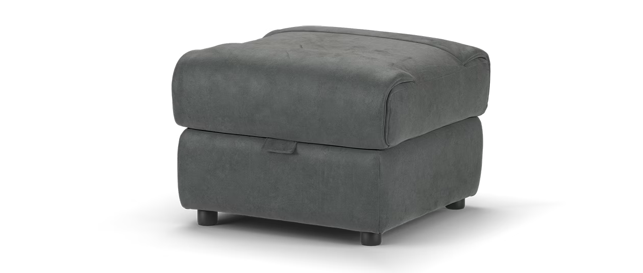 Sofology Marvella Storage Footstool in Lifestyle Flecked Fabric Charcoal