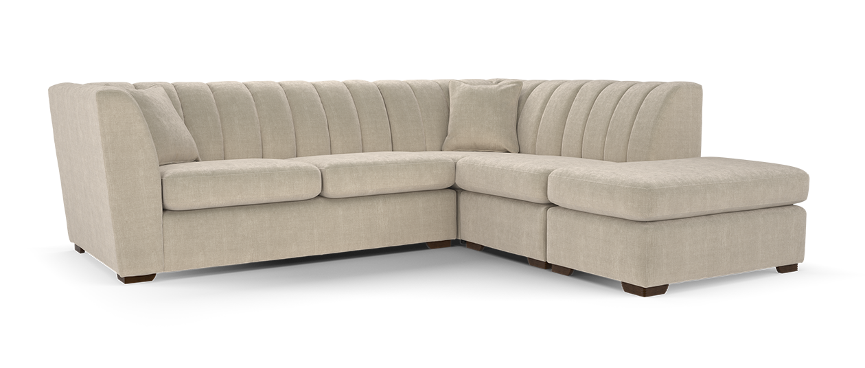 Sofology Downtown Fabric 2 Corner 1 Terminal in Aston Wicker All Over