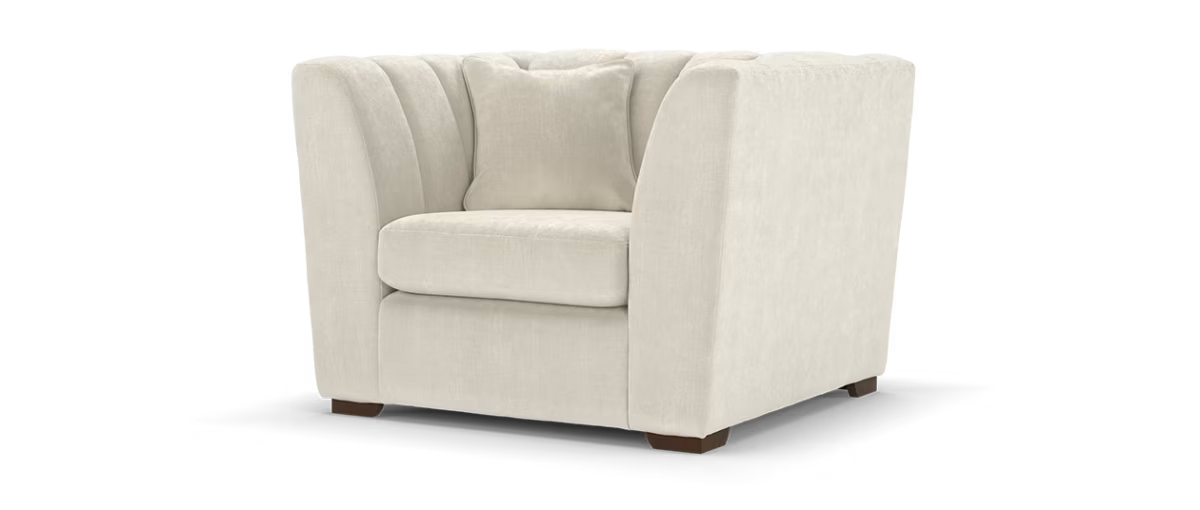 Sofology Downtown Fabric Chair in Aston Linen