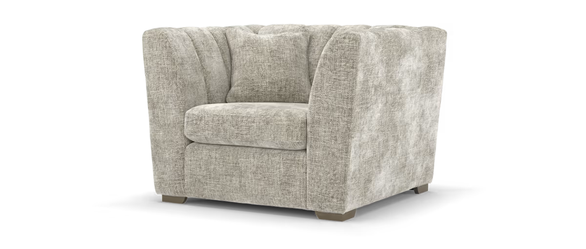 Sofology The Downtown Fabric Chair in Soft Chenille Linen