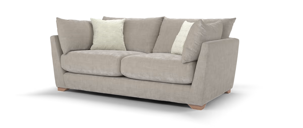 Sofology Tallulah Fabric 2 Seater in Chenille Wicker Mix