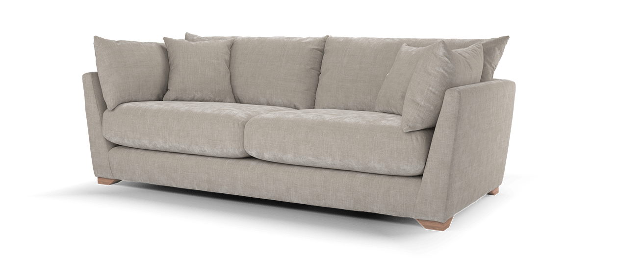 Sofology Tallulah Fabric 3 Seater in Soft Chenille Wicker All Over