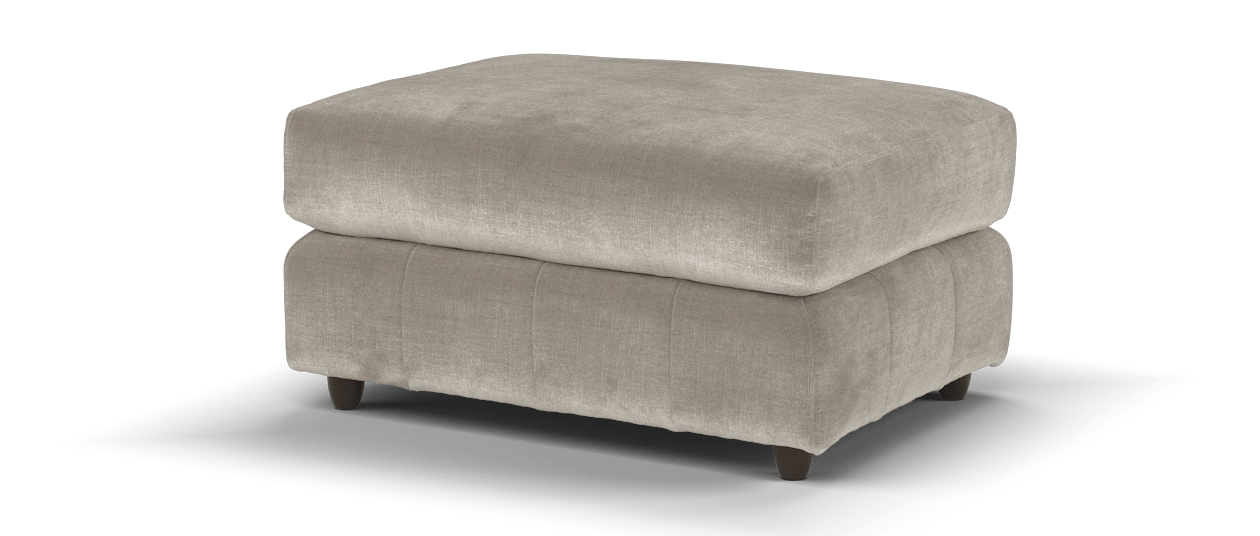 Sofology Plaza Fabric Designer Footstool in Nutmeg