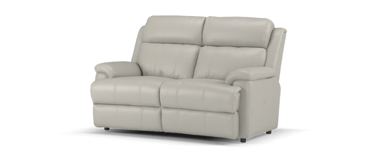 Sofology Gracie Leather 2 Seater in Trusty Sheen Lead Grey