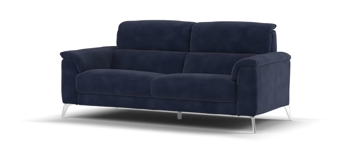 Sofology Illinois Fabric 3 Seater in Lifestyle Mottled Navy Blue
