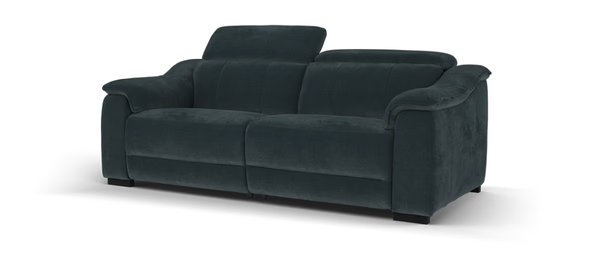 Sofology Carrera Fabric 2.5 Seater in Relaxed Chenille Ink