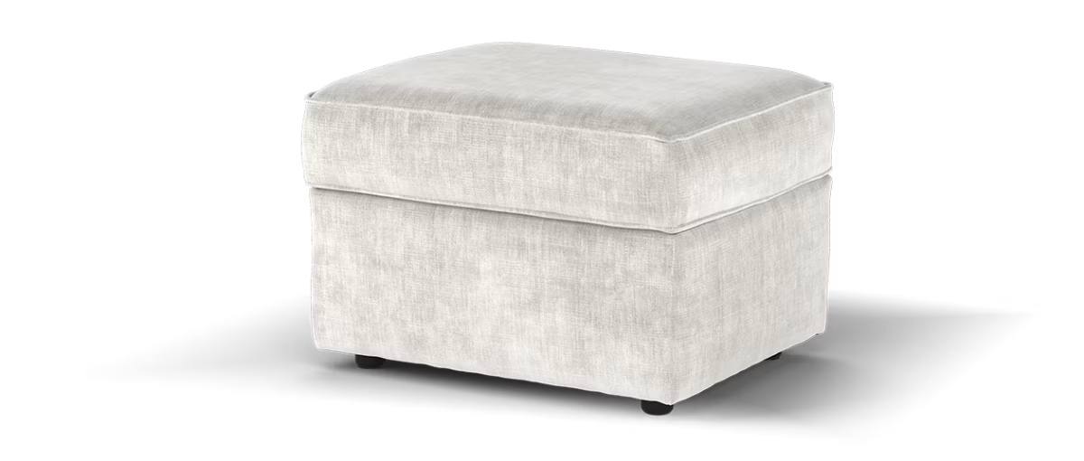 Sofology Georgio Fabric Storage Footstool Extra Flex Interior in Luxe Chenille Oyster