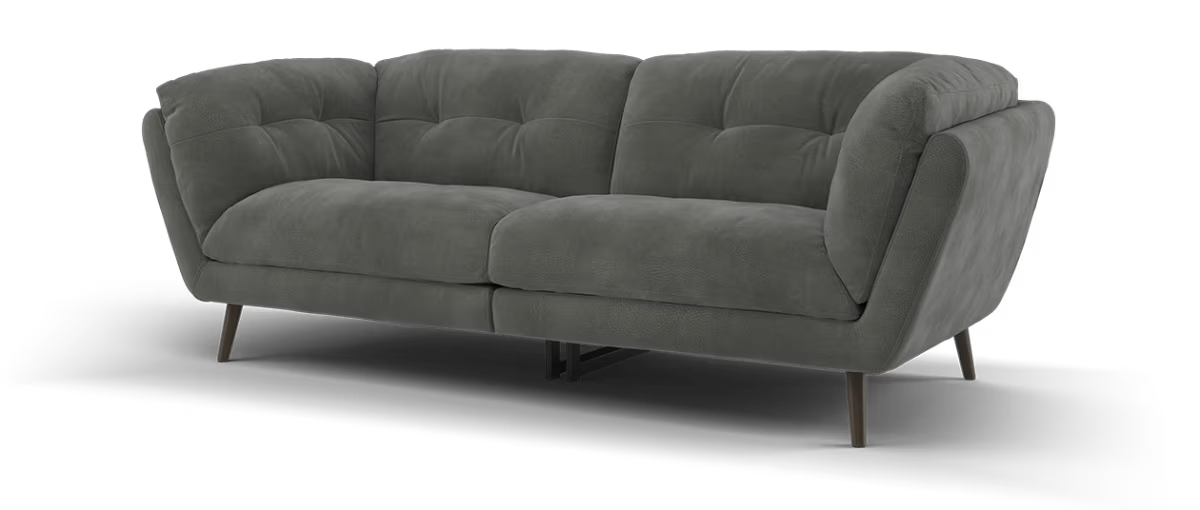 Sofology Hygge Fabric 4 Seater Split in Lifestyle Mottled Charcoal