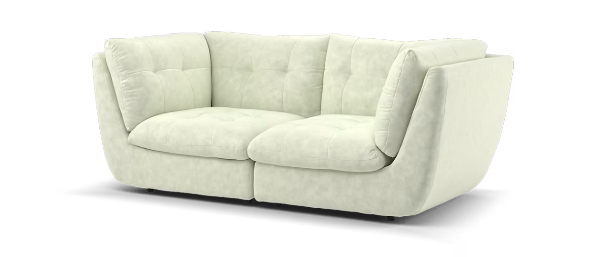 Sofology The Cocoon Fabric 3 Seater in Ivory
