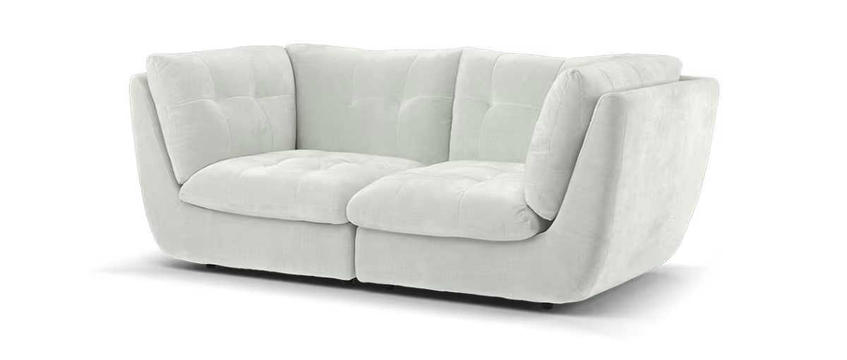 Sofology The Cocoon Fabric 3 Seater in Stone