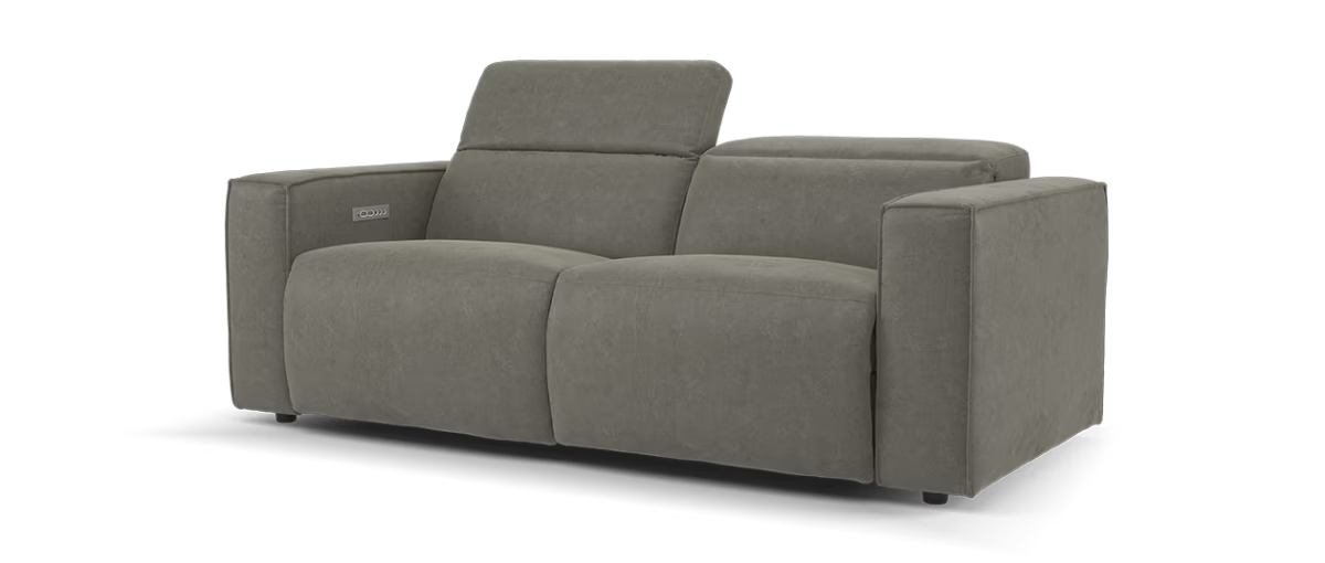 Sofology Horizon Fabric 2.5 Seater Power Recliner/Headrest in Lifestyle Flecked Mocha