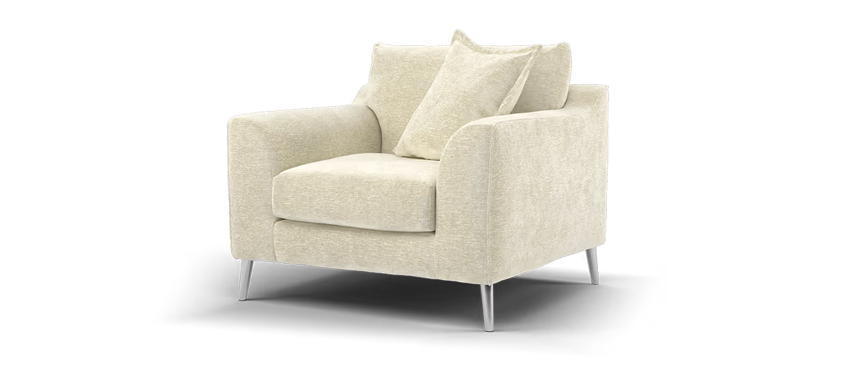 Sofology Mayfair Chair in Linen Look Chenille Natural All Over