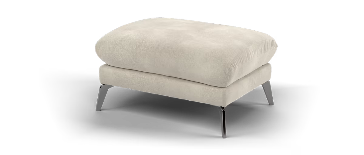 Sofology Adler Fabric Designer Footstool in Lifestyle Mottled Marble