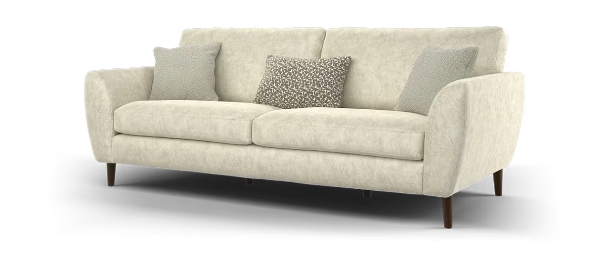 Sofology Hackney Fabric 4 Seater Memory Foam Seats in Lifestyle Dapple Marble Mix