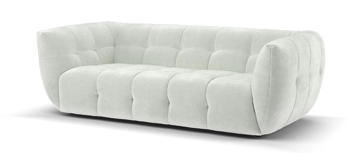 Sofology The Lunar 3 Seater in	Relaxed Chenille Stone