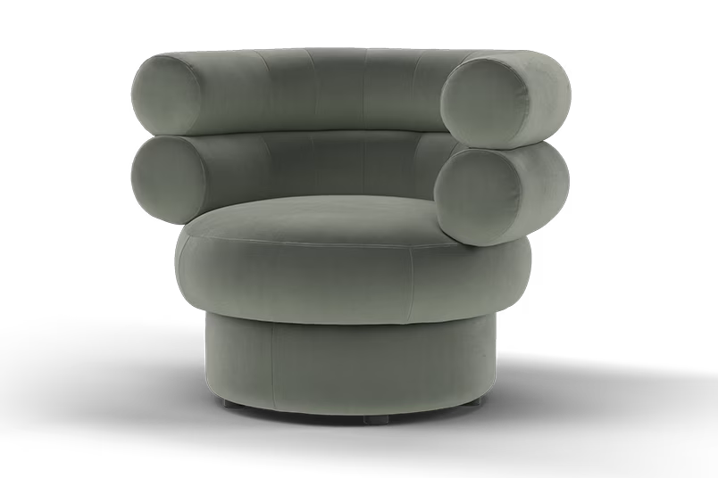 Sofology The Fitzrovia Fabric Accent Chair in Matt Velvet Slate Without Trim