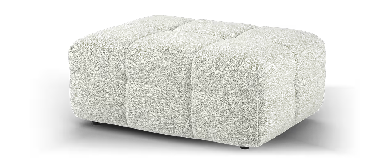 Sofology The Lunar Fabric Designer Footstool in Moonstone