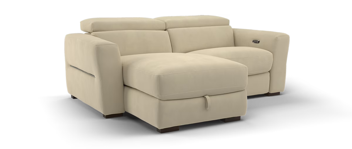 Sofology The Metropolitan 3 Seater Fabric Chaise in Lifestyle Textured Taupe