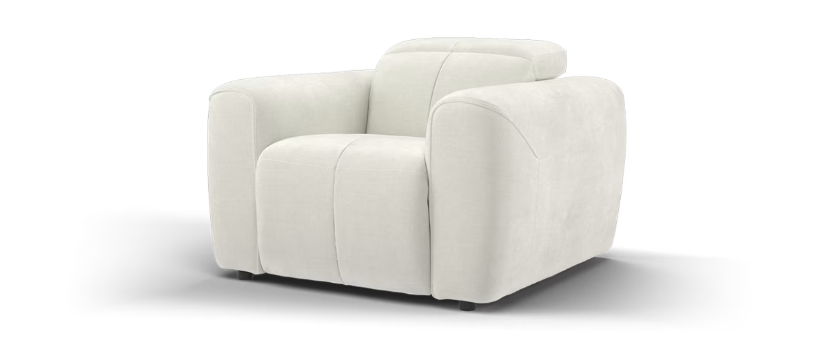 Sofology The Riviera Fabric Loveseat in Relaxed Chenille Cotton