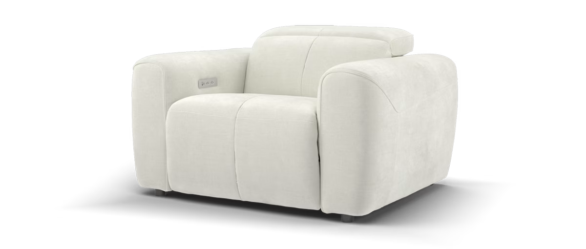 Sofology Riviera Fabric Loveseat in Relaxed Chenille Cotton