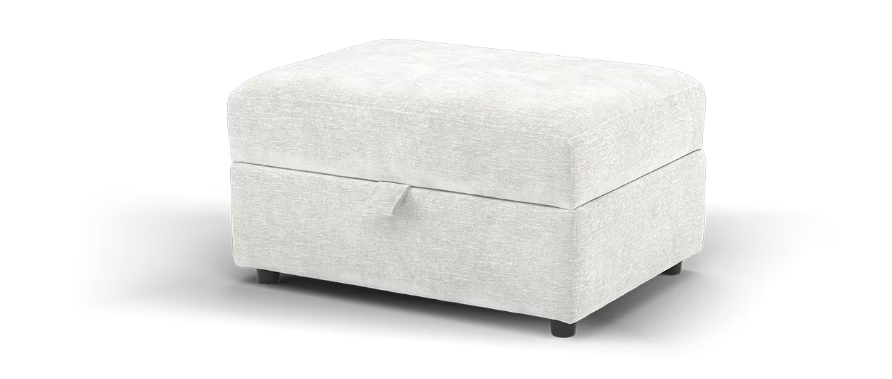 Sofology The Portobello Storage Footstool in Linen Look Chenille Mist All Over