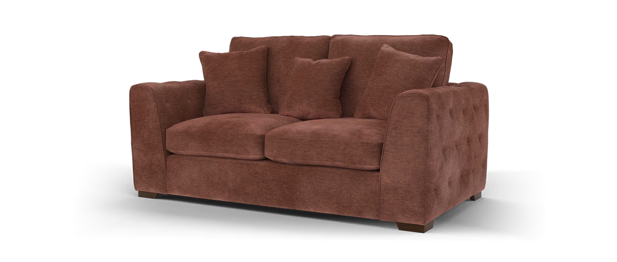Sofology The Valentina 2 Seater in  Luxury Deep Pile Chenille Rustic All Over