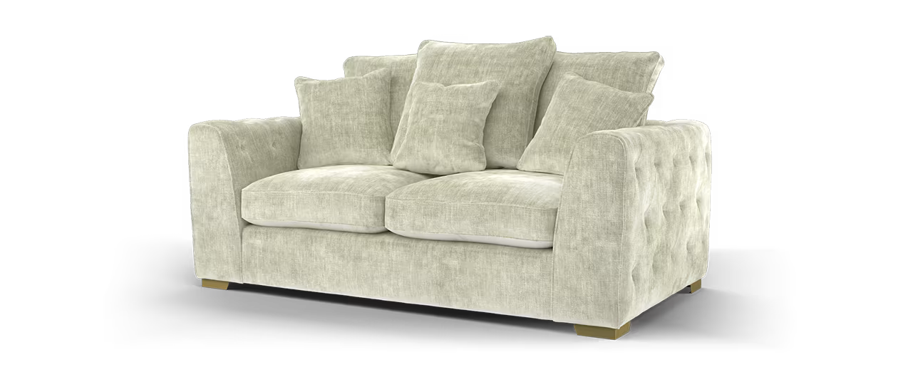 Sofology The Valentina 2 Seater in Luxury Chenille Linen All Over