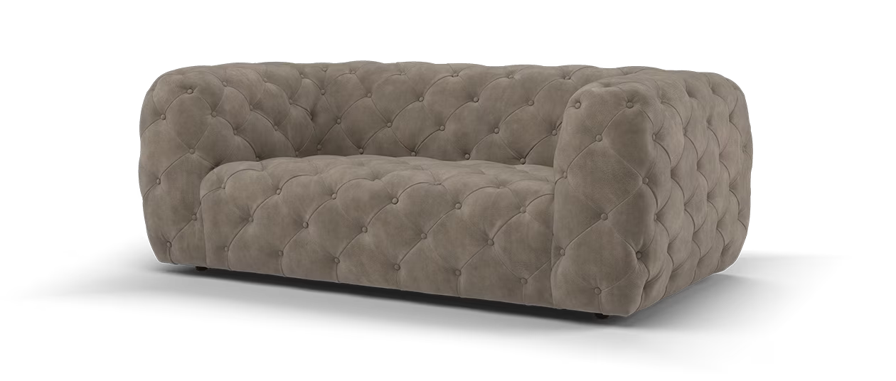 Sofology The Venezia 2 Seater in Character Vintage Leather Espresso