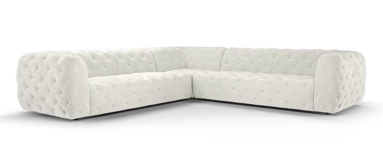 Sofology The Venezia 3 Corner 3 in Relaxed Chenille Cotton